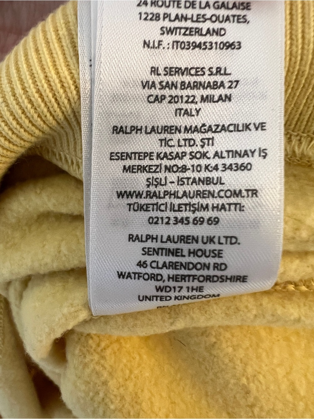 Polo Ralph Lauren Polo Bear Sweatshirt Yellow Fleece Crewneck Men’s Large - Picture 8 of 8